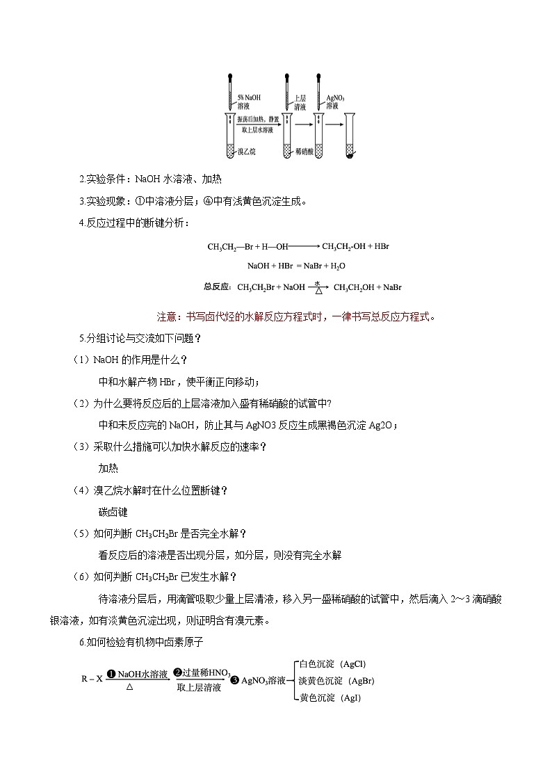 人教版（2019）高中化学选择性必修三第3章《烃的衍生物》单元知识清单02