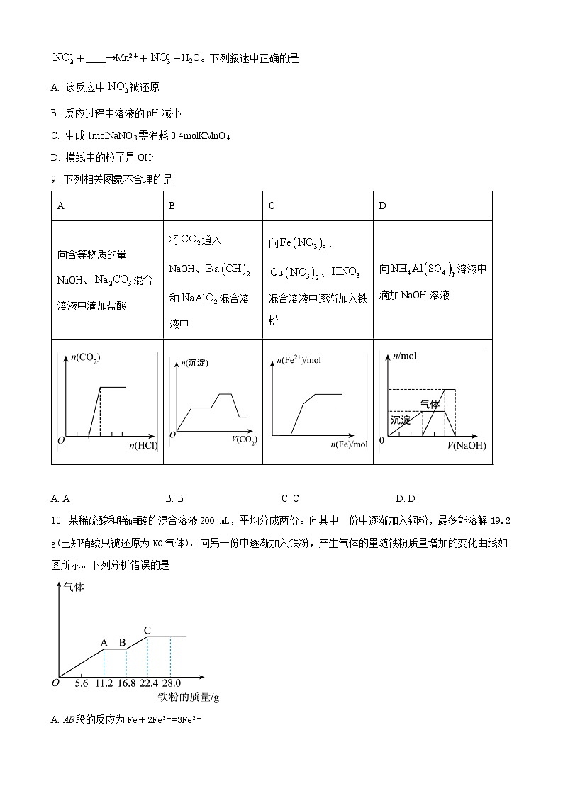 辽宁省大连市育明高级中学2023-2024学年高二下学期期末考试化学试卷（含答案）03