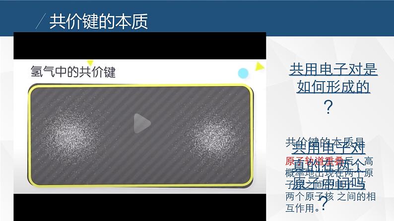 2.1共价键    课件  2023-2024学年高二下学期化学鲁科版（2019）选择性必修204