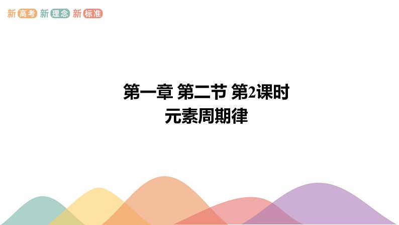 1.2.2 元素周期律-课件-下学期高二化学同步精品课件(新教材人教版选择性必修2)01