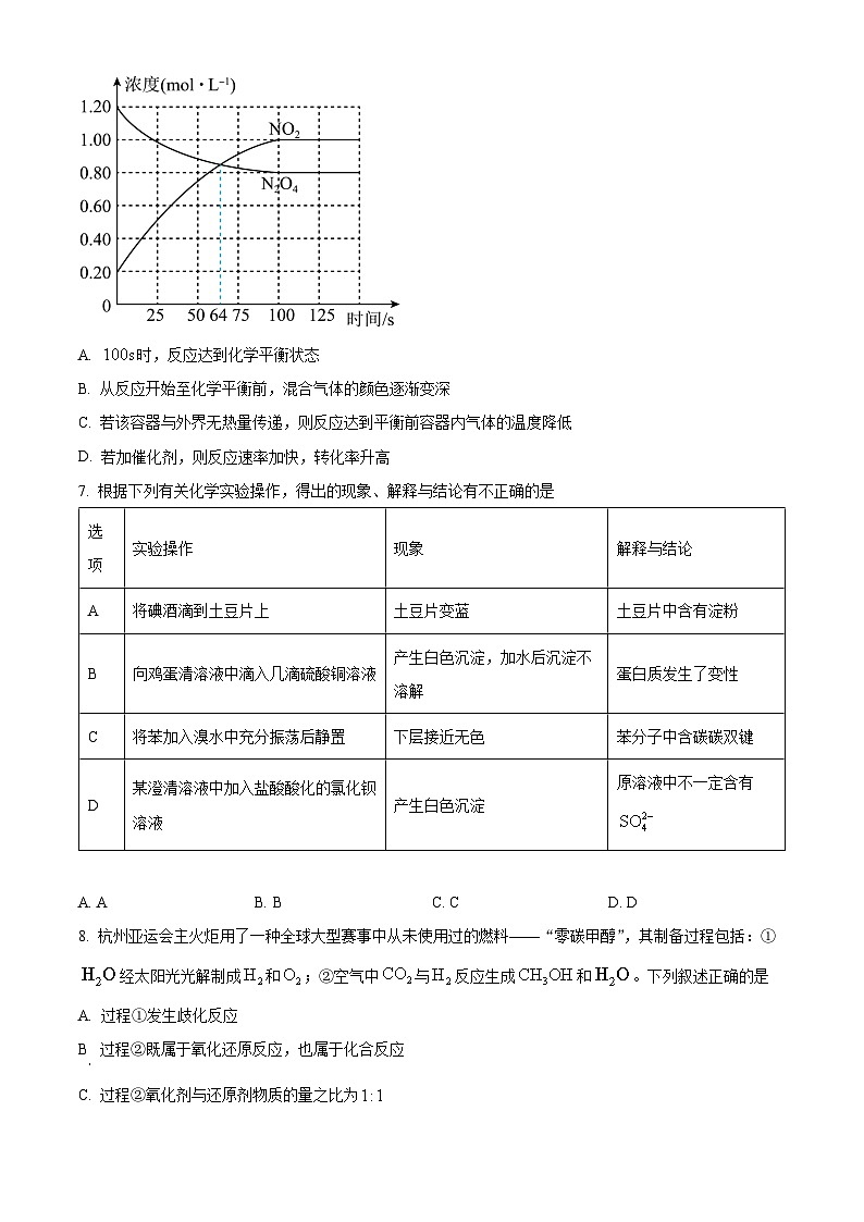 云南省昭通市第一中学教研联盟2023-2024学年高二下学期期末质量检测化学（B卷）试题（含答案）第3页