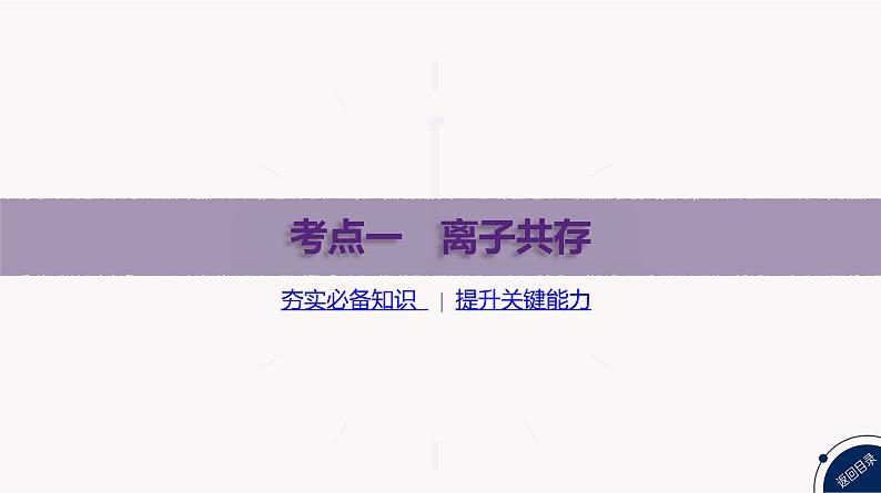 课件  高考化学一轮复习第一单元 物质及其变化  第三讲　离子共存　离子的检验与推断03