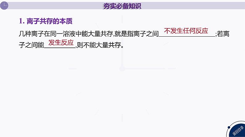 课件  高考化学一轮复习第一单元 物质及其变化  第三讲　离子共存　离子的检验与推断04