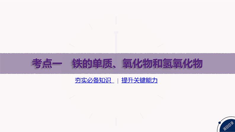 课件  高考化学一轮复习第四单元 重要的金属元素   第十三讲　铁及其化合物第3页