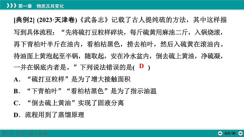 第一章  素能提升1　化学与传统文化-2025年高考化学一轮总复习课件第7页