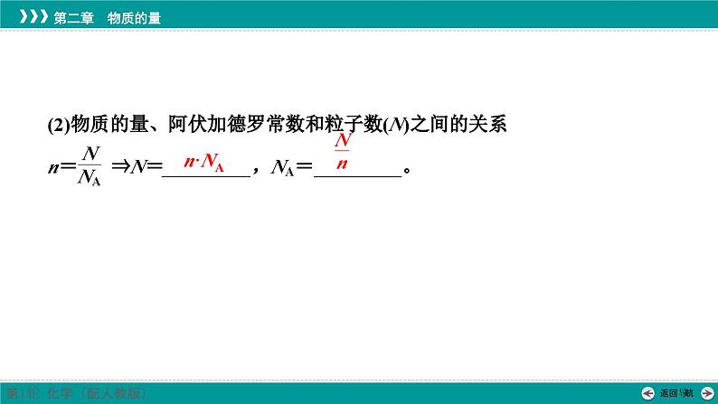 第二章  第六讲　物质的量　气体摩尔体积-2025年高考化学一轮总复习课件第7页