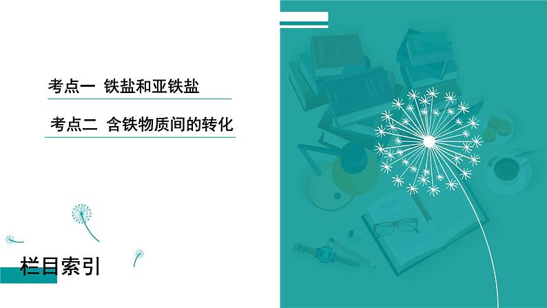 第四章  第十四讲　铁盐和亚铁盐　含铁物质间的转化-2025年高考化学一轮总复习课件03