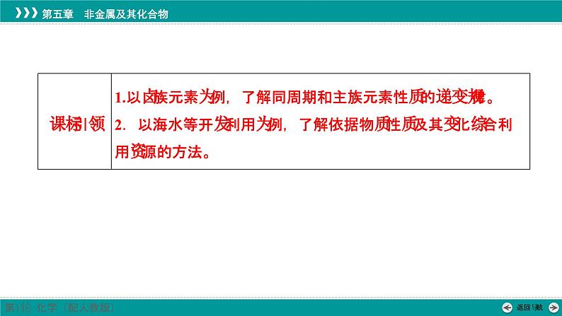 第五章  第十八讲　卤族元素　溴、碘的提取-2025年高考化学一轮总复习课件第2页