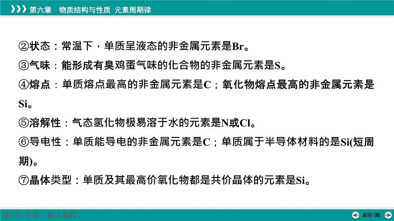 第六章  素能提升10　元素推断与元素的性质-2025年高考化学一轮总复习课件第3页