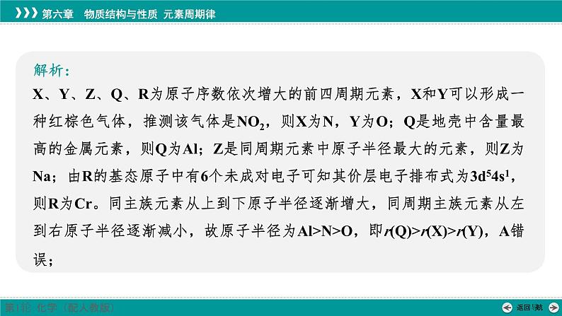 第六章  素能提升10　元素推断与元素的性质-2025年高考化学一轮总复习课件第6页