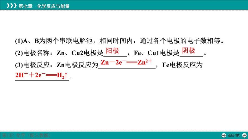 第七章  第34讲　多池(或多室)电化学装置及分析-2025年高考化学一轮总复习课件07