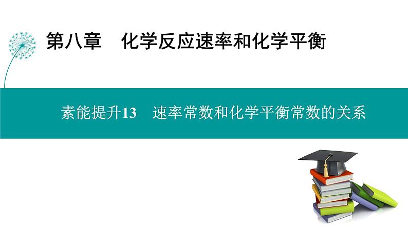 第八章  素能提升13　速率常数和化学平衡常数的关系-2025年高考化学一轮总复习课件01