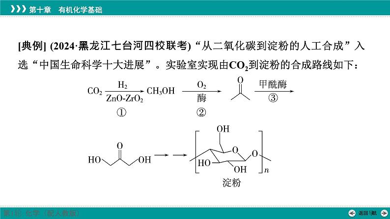 第十章  素能提升16　常见有机反应类型及判断-2025年高考化学一轮总复习课件第8页