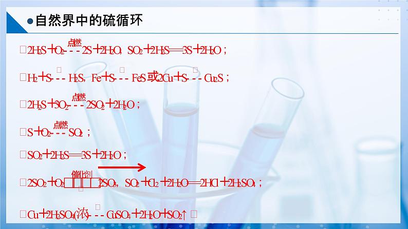 【沪科版】化学必修一  3.3 硫循环和氮循环 自然界中的硫循环（课件+练习）08