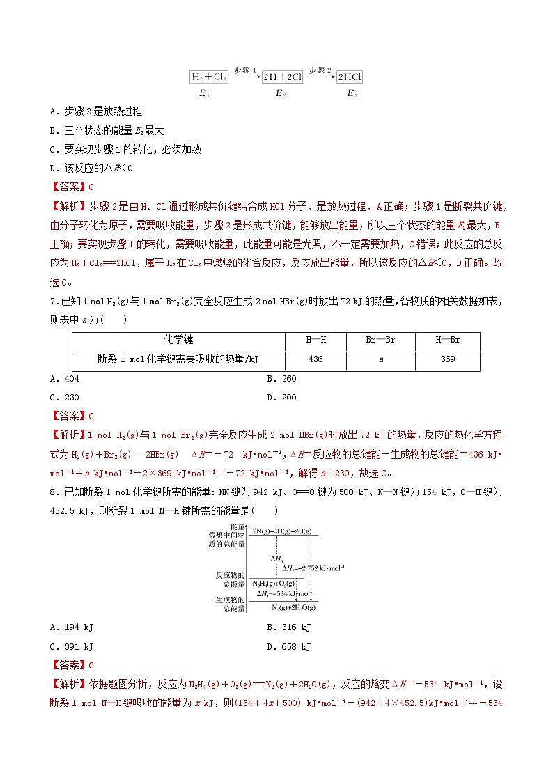 【沪科版】选择性必修一化学  1.1化学反应与能量变化 (课件+练习）03