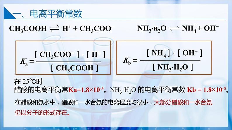 【沪科版】选择性必修一化学  3.2.2弱电解质的电离平衡 (课件+练习）05