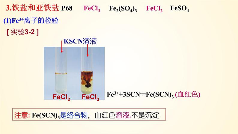 高中化学人教版（2019）必修第一册3-1-3铁盐和亚铁盐精美课件第5页
