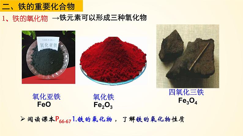 高中化学人教版（2019）必修第一册3-1-2铁的氧化物和氢氧化物精美课件第2页