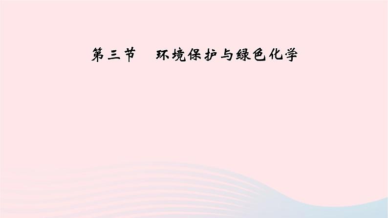 高中化学人教版（2019）必修第二册8-3环境保护与绿色化学课件02