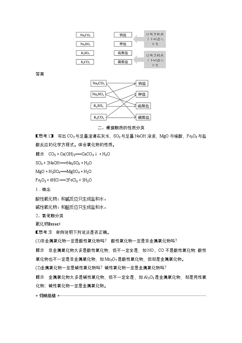 第一章　第一节　第1课时　根据物质的组成和性质分类（教师版）第3页