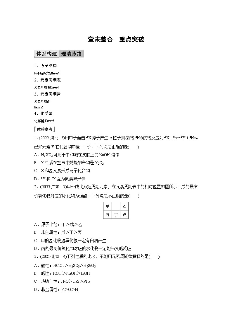 第四章　章末整合　重点突破-人教版高一化学必修一课件（含练习）01