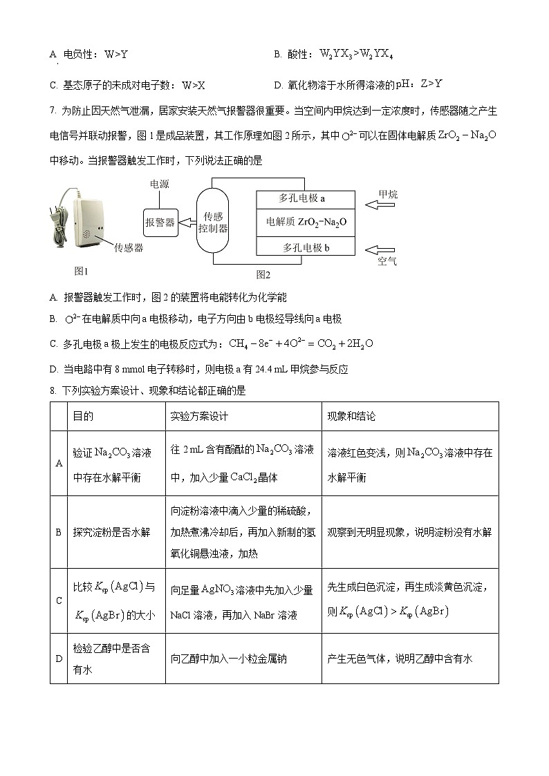 河南省驻马店市2023-2024学年高二下学期7月期末考试化学试卷（Word版附解析）第3页