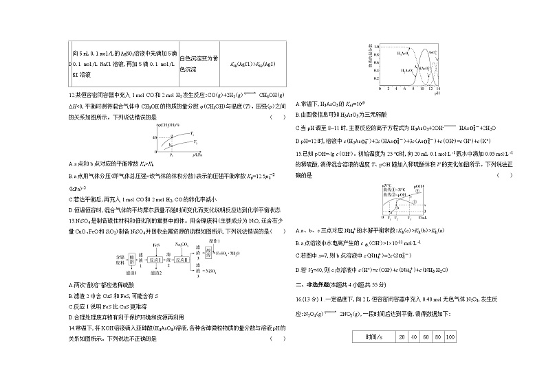高中化学人教版（2019）选择性必修第一册全书综合测评卷（Word版附解析）第3页