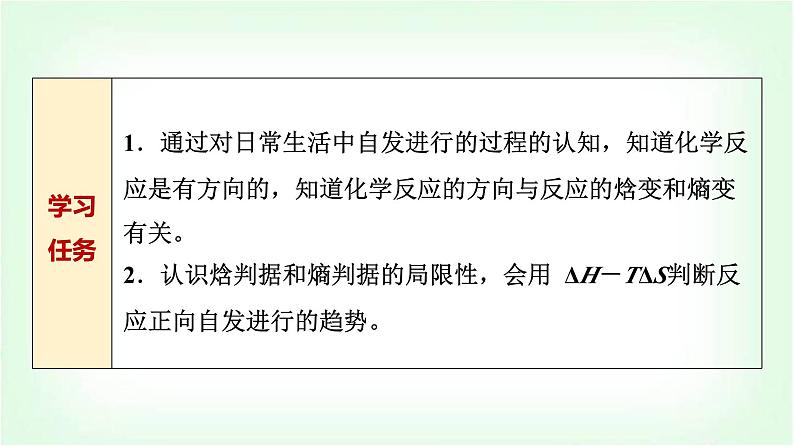 鲁科版高中化学选择性必修第一册第2章第1节化学反应的方向基础课课件02