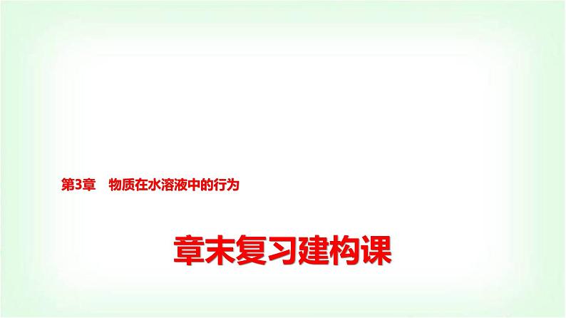 鲁科版高中化学选择性必修第一册第3章章末复习建构课课件01