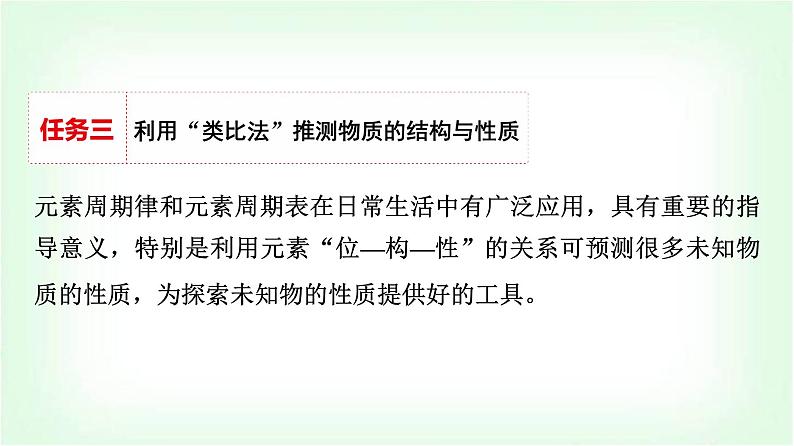 人教版高中化学必修第一册第4章情境活动课课题4探究元素周期表和周期律应用课件第8页