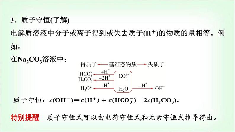 人教版高中化学选择性必修1第3章第3节第3课时电解质溶液中粒子间的关系能力课课件05