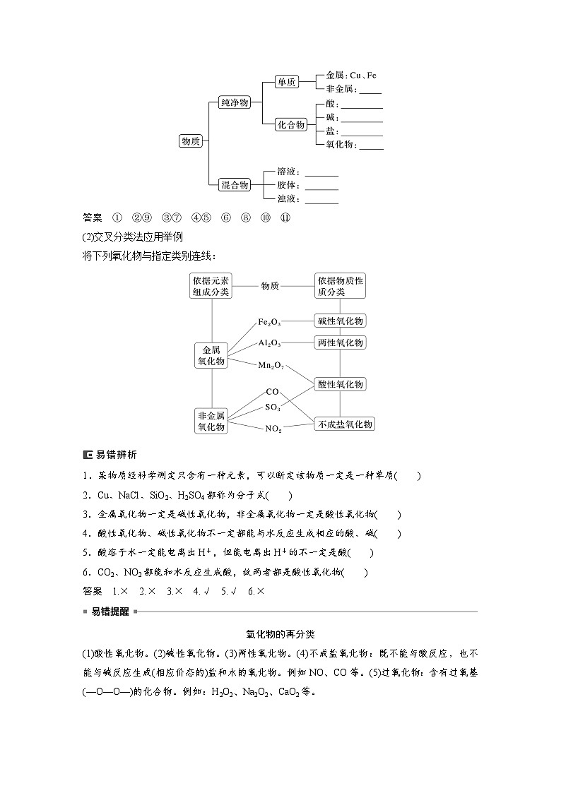 大单元一　第一章　第1讲　物质的组成、性质和转化（教师版）第3页