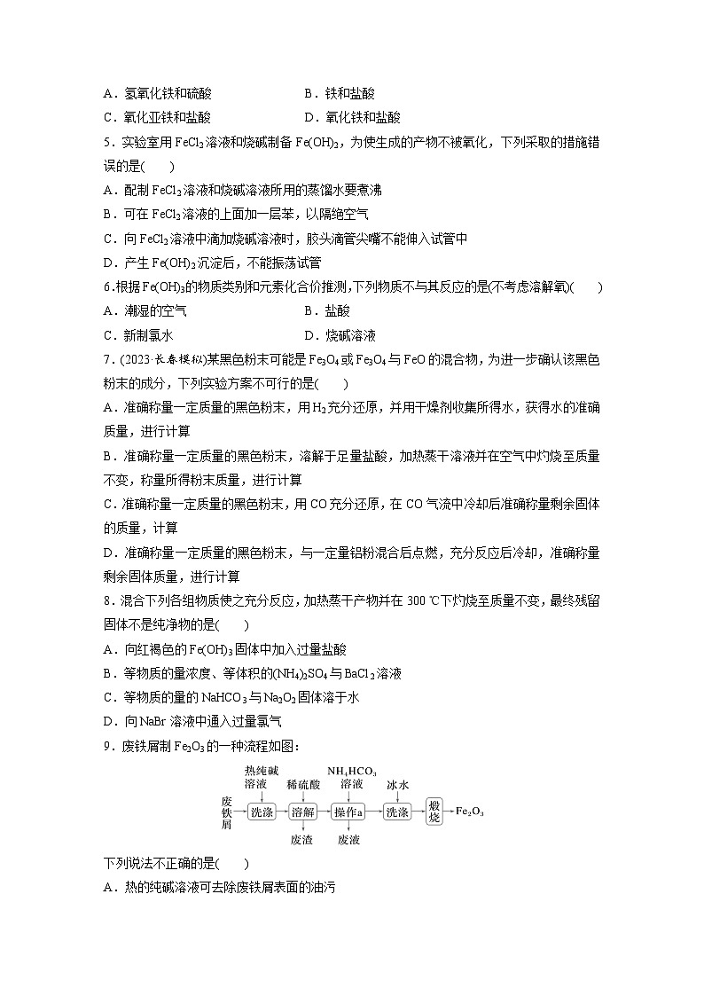 第四章　第12练　铁及其氧化物和氢氧化物（同步练习）第2页