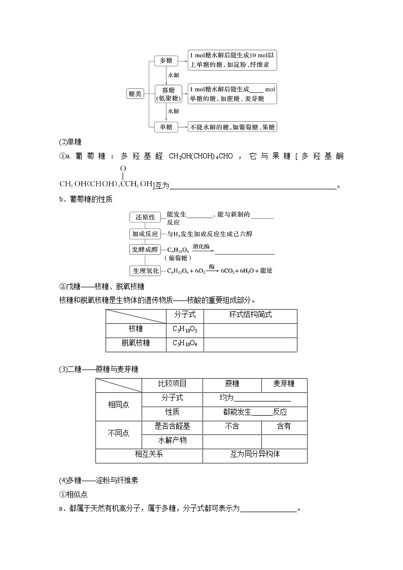 2025年高考化学大一轮大单元五　第十四章　第66讲　生物大分子　合成高分子（课件+讲义+练习）02
