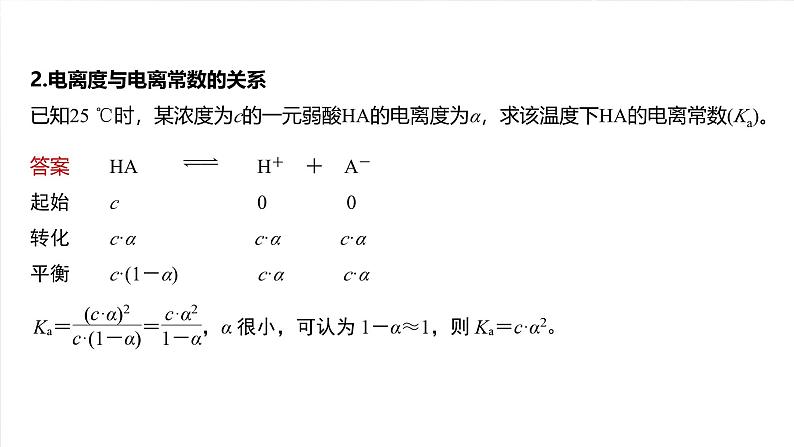 大单元四 第十二章 热点强化21 电离常数的相关计算-2025高考化学一轮复习（课件+讲义+练习）06