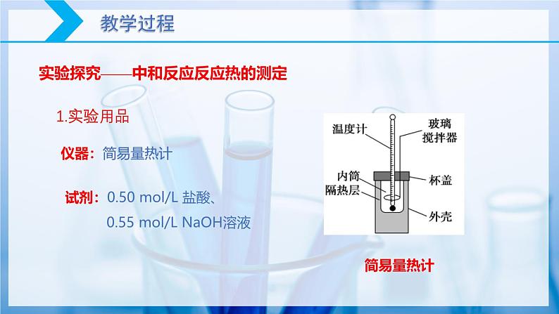 【核心素养目标】人教版 化学选择性必修一 1.1 反应热（第2课时 中和反应反应热的测定）课件05