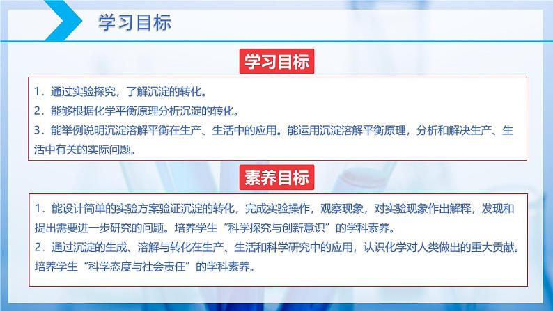 【核心素养目标】人教版 化学选择性必修一 3.4 沉淀溶解平衡（第3课时 沉淀溶解平衡的应用（2）沉淀转化）课件02