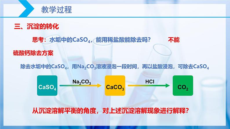 【核心素养目标】人教版 化学选择性必修一 3.4 沉淀溶解平衡（第3课时 沉淀溶解平衡的应用（2）沉淀转化）课件04