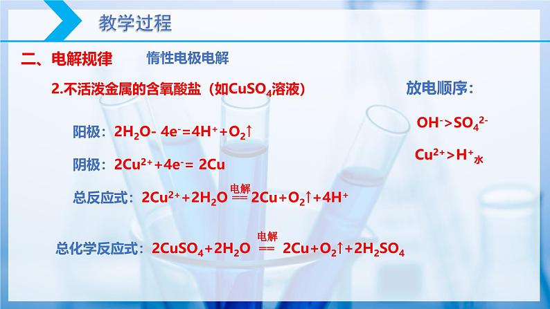 【核心素养目标】人教版 化学选择性必修一 4.2 电解池（第2课时 电解规律）课件08