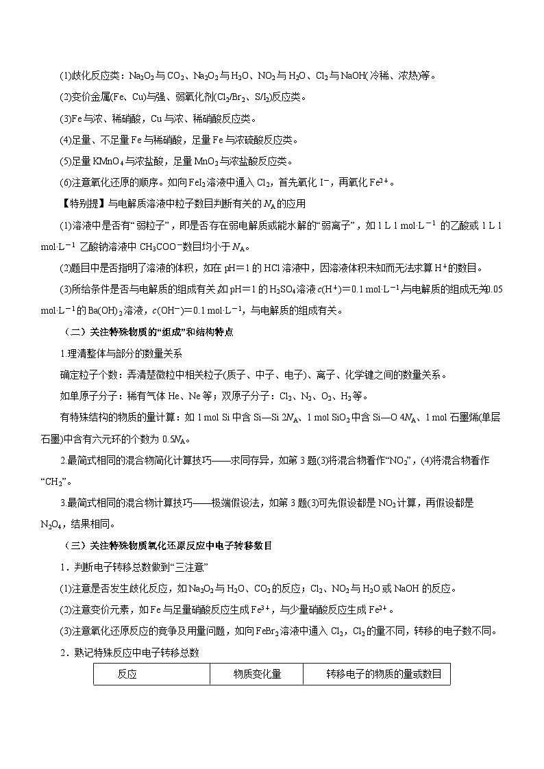高考化学二轮复习讲练测(新高考专用)专题02阿伏加德罗常数及其化学计算(讲)原卷版+解析03
