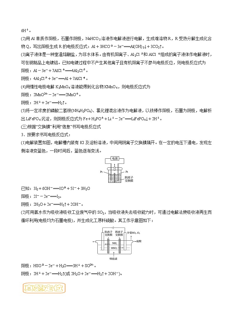 高考化学二轮复习核心考点逐项突破专题九电解池(原卷版+解析)02