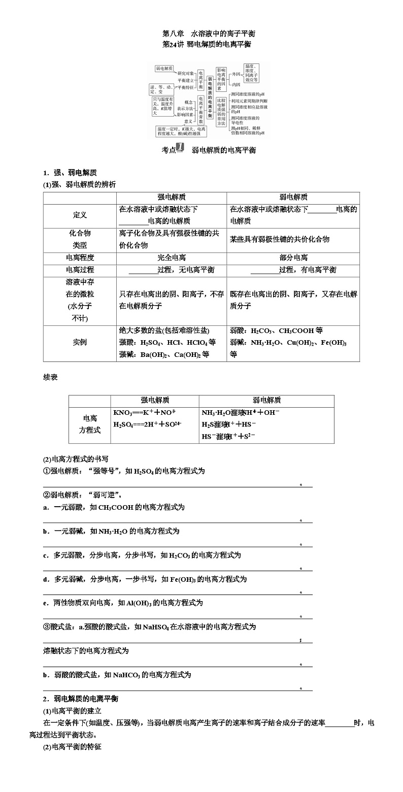 高考化学 水溶液中的离子平衡 专项训练（WORD版）第1页