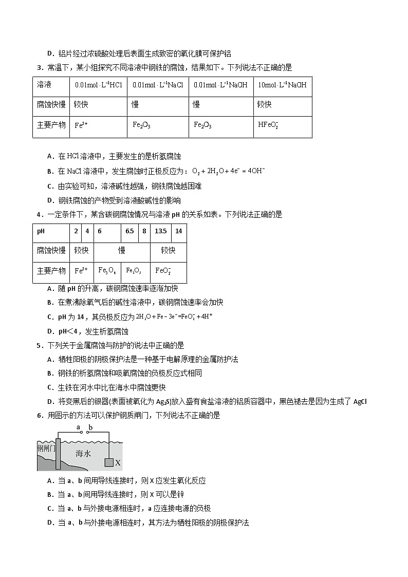第20讲 4.5金属的腐蚀与防护-2024年高中化学同步精品讲义（人教版选择性必修一）03