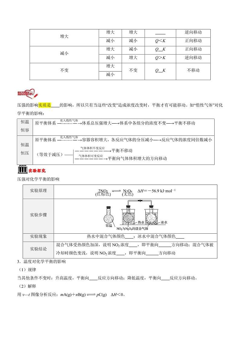 2.2.2 影响化学平衡状态的因素（知识解读）（学生版） 2024-2025学年高二化学同步教学知识解读与分层特训（人教版2019选择性必修1）第3页