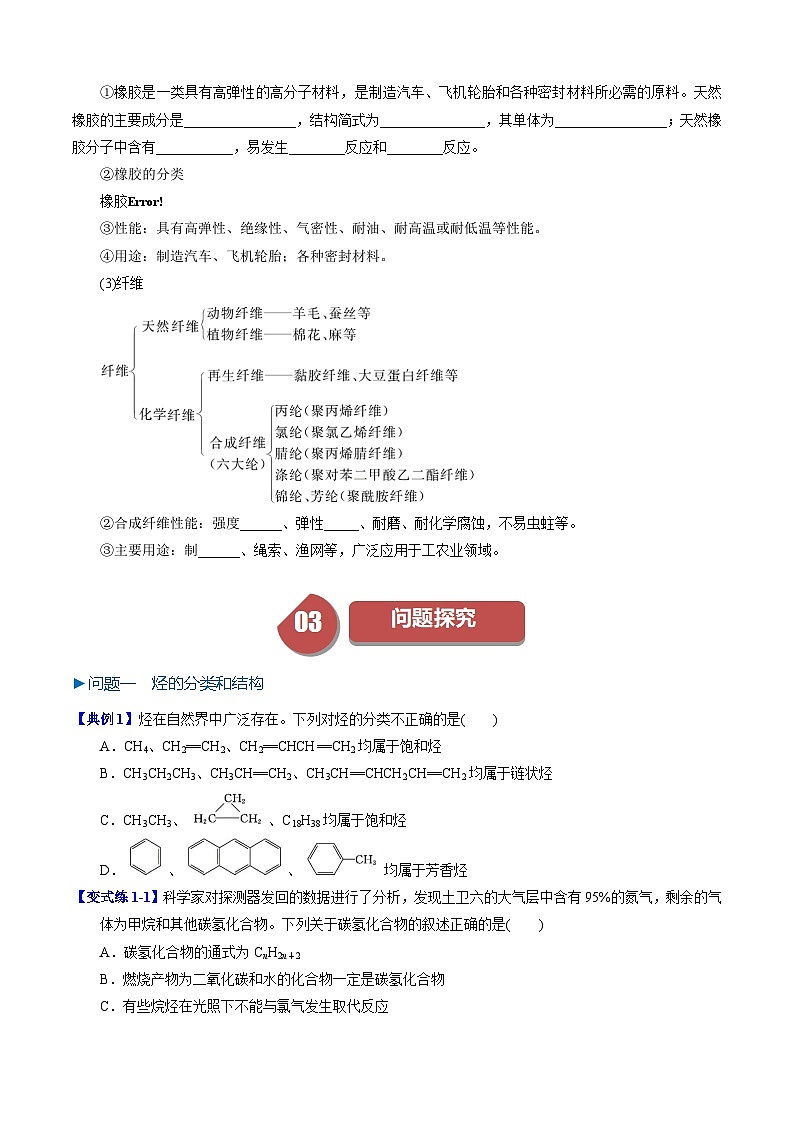 第16讲 7.5烃 有机高分子材料-2024年高中化学同步精品讲义（人教版必修二）03