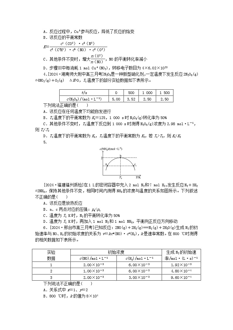 2025版高考化学一轮复习微专题小练习专练41化学平衡常数及转化率计算第2页