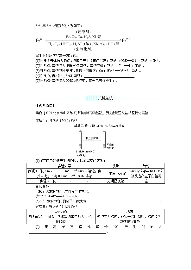 2025届高中化学全程复习学案全套13铁及其化合物的转化第3页