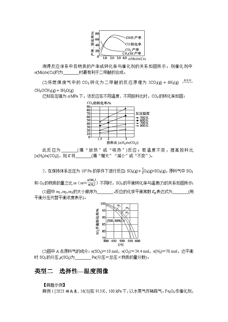 2025届高中化学全程复习学案全套47实际工业生产中图像问题分类突破02
