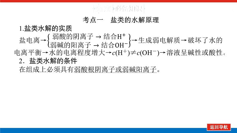 2025届高中化学全程复习构想课件全套51盐类的水解05