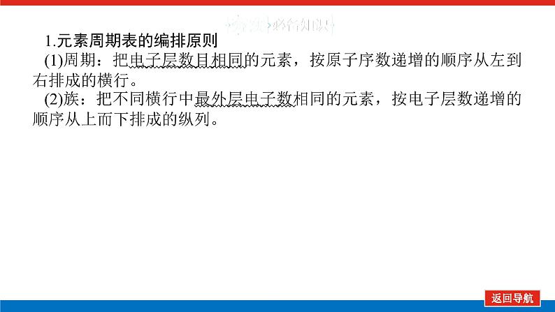 2025届高中化学全程复习构想课件全套26元素周期表、元素的性质05